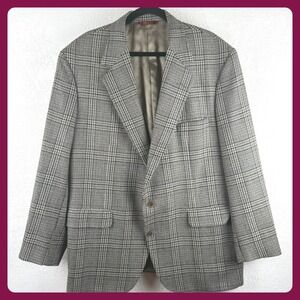 Vintage Eclectic Grandpa Corbin Harolds Glen Plaid Sport Coat Blazer Made in USA